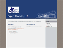 Tablet Screenshot of expertelectricllc.com